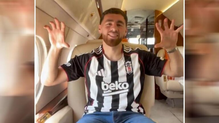 Orkun Kökçü uçaktan poz verdi, Besiktas hayranlara bir mesaj gönderdi!