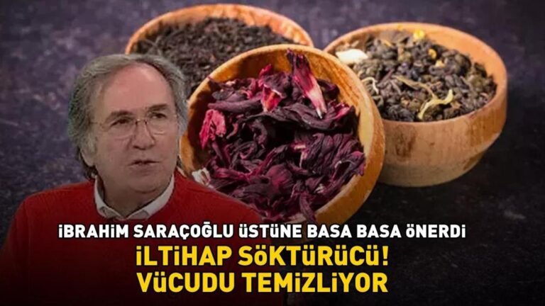 İbrahim Saraçoğlu’dan mucize tedavisi! Enflamasyona karşı etkili! Vücudu temizleyin