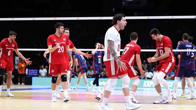 A Milli Erkek Voleybol Takımı, Fransa’yı 3-0 mağlup etti
